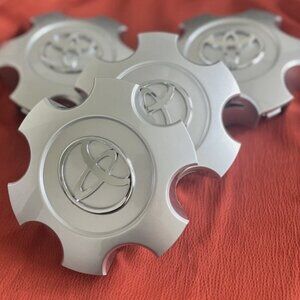 T69440 Set Of 4 Silver Tundra 2003-2007 Sequoia Wheel Rims Center Caps 56069440